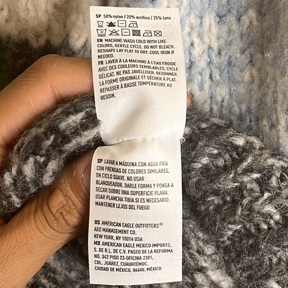 American Eagle Womens Sweater Striped Stretch Knit Jegging Fit XXS XXSMALL - Picture 8 of 9